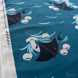 Shark Feast, Charley Harper Coastal Vol. 2 for Birch Organic Fabrics