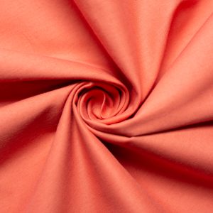 Coral Solid Poplin