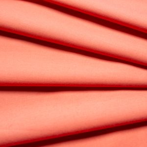 Coral Solid Poplin