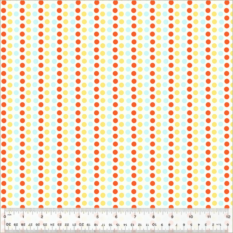 54326D-4 Dots Blue and Yellow