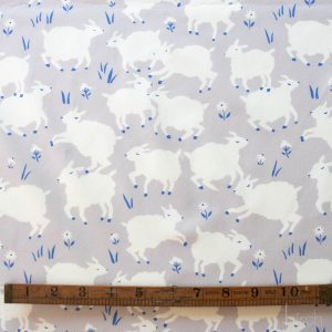 Little Lamb Fog, Homestead by Emily Isabella for Birch Organic Fabrics