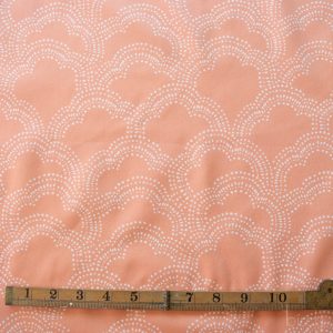 Clouds Apricot, Homestead by Emily Isabella for Birch Organic Fabrics