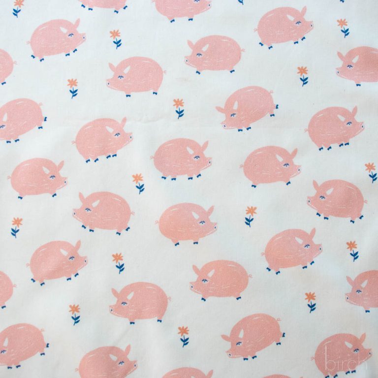 Oink, Homestead by Emily Isabella for Birch Organic Fabrics