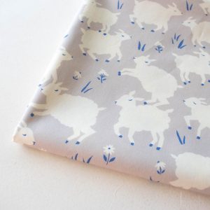 Little Lamb Fog, Homestead by Emily Isabella for Birch Organic Fabrics