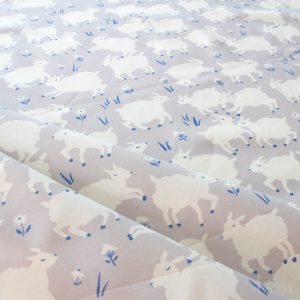 Little Lamb Fog, Homestead by Emily Isabella for Birch Organic Fabrics