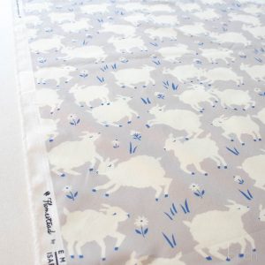 Little Lamb Fog, Homestead by Emily Isabella for Birch Organic Fabrics