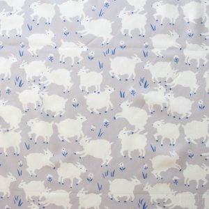 Little Lamb Fog, Homestead by Emily Isabella for Birch Organic Fabrics