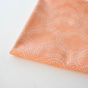 Clouds Apricot, Homestead by Emily Isabella for Birch Organic Fabrics