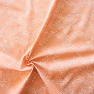 Clouds Apricot, Homestead by Emily Isabella for Birch Organic Fabrics