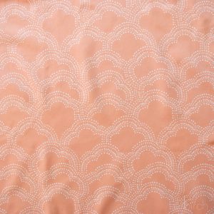 Clouds Apricot, Homestead by Emily Isabella for Birch Organic Fabrics