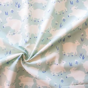 Little Lamb Mint, Homestead by Emily Isabella for Birch Organic Fabrics