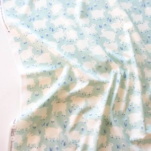 Little Lamb Mint, Homestead by Emily Isabella for Birch Organic Fabrics