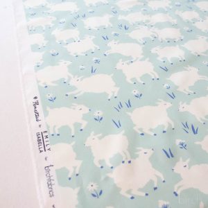 Little Lamb Mint, Homestead by Emily Isabella for Birch Organic Fabrics