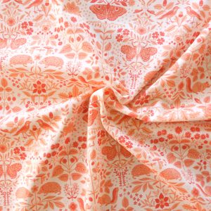 Flora and Fauna Nectar Lawn, Flourish Lawn by Oana Befort for Birch Organic Fabrics