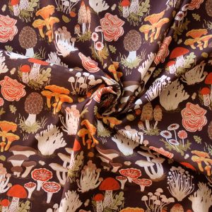 Forage Earth Lawn, Flourish Lawn by Oana Befort for Birch Organic Fabrics