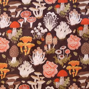 Forage Earth Lawn, Flourish Lawn by Oana Befort for Birch Organic Fabrics