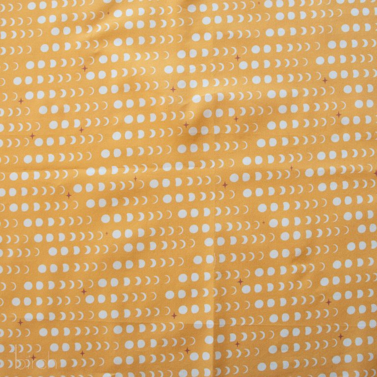Moon Phase Golden, Tall Tales Vol. 2 by Arleen Serge for Birch Organic Fabrics