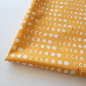 Moon Phase Golden, Tall Tales Vol. 2 by Arleen Serge for Birch Organic Fabrics