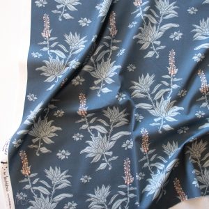 White Sage Dark Denim, Tall Tales Vol. 2 by Arleen Serge for Birch Organic Fabrics