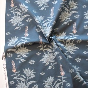 White Sage Dark Denim, Tall Tales Vol. 2 by Arleen Serge for Birch Organic Fabrics