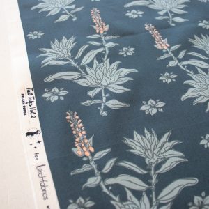 White Sage Dark Denim, Tall Tales Vol. 2 by Arleen Serge for Birch Organic Fabrics