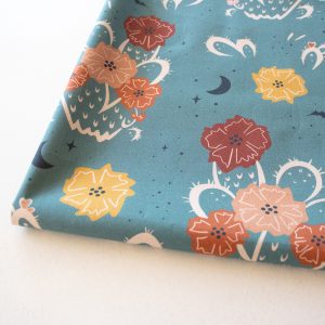 Night Cactus Denim, Tall Tales Vol. 2 by Arleen Serge for Birch Organic Fabrics