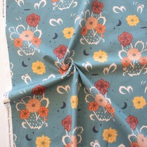 Night Cactus Denim, Tall Tales Vol. 2 by Arleen Serge for Birch Organic Fabrics