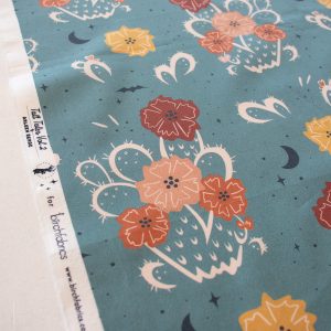Night Cactus Denim, Tall Tales Vol. 2 by Arleen Serge for Birch Organic Fabrics