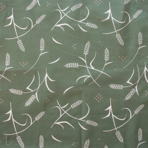 Tossed Wheat Green, Tall Tales Vol. 2 by Arleen Serge for Birch Organic Fabrics