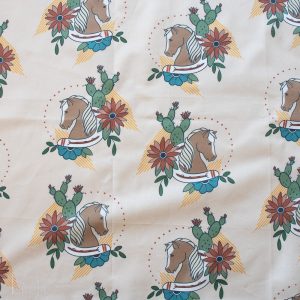 Trigger Almond Milk, Tall Tales Vol. 2 by Arleen Serge for Birch Organic Fabrics