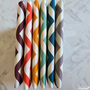Chevron FAT QUARTER Bundle 6 Total by Jay-Cyn Designs for Birch Organic Fabrics