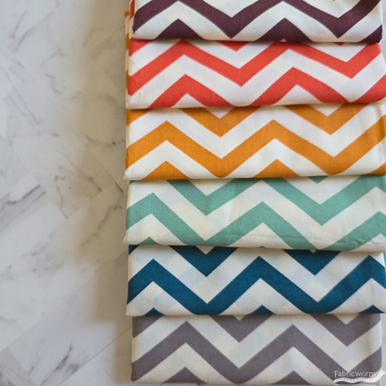 Chevron FAT QUARTER Bundle 6 Total by Jay-Cyn Designs for Birch Organic Fabrics