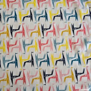 Geo Giraffe Multi Interlock Knit, Birch Fabrics Archives