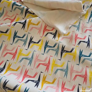 Geo Giraffe Multi Interlock Knit, Birch Fabrics Archives