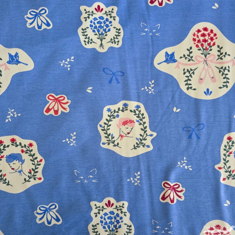 Swanhilda Interlock Knit, Birch Fabrics Archives