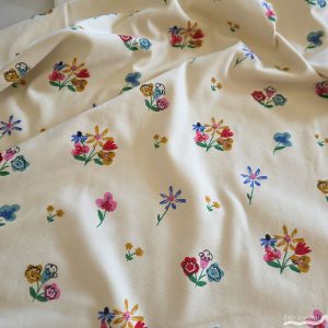 Golden Afternoon Interlock Knit, Birch Fabrics Archives