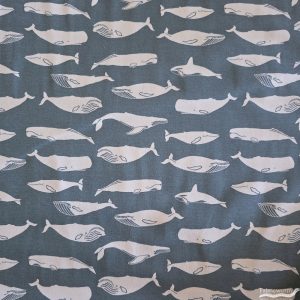 Kujira Grey Interlock Knit, Birch Fabrics Archives