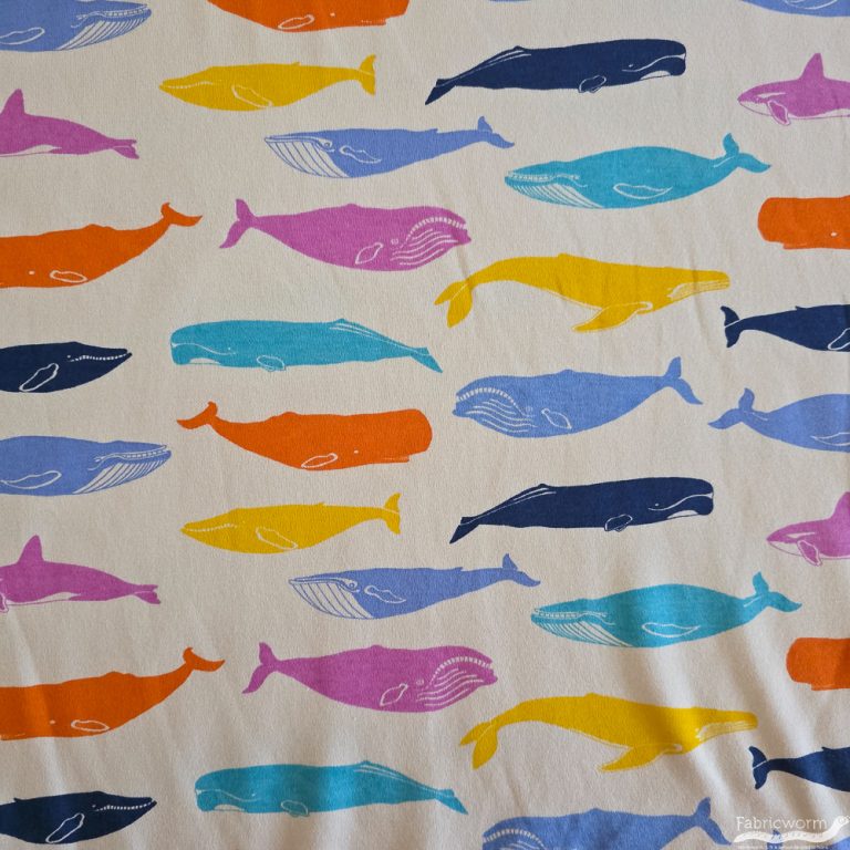 Kujira Bright Multi Interlock Knit, Birch Fabrics Archives