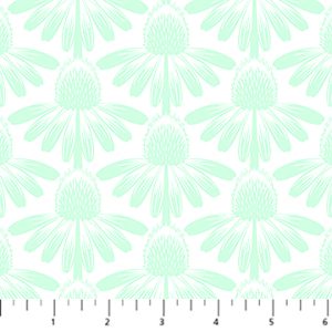 Coneflower Mint, Indelible Soft by Anna Maria for Northcott