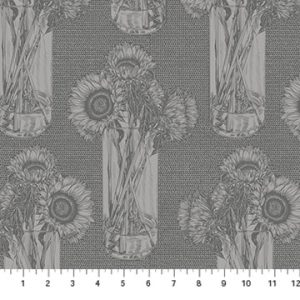 Sunflowers Flash, Indelible by Anna Maria for Northcott