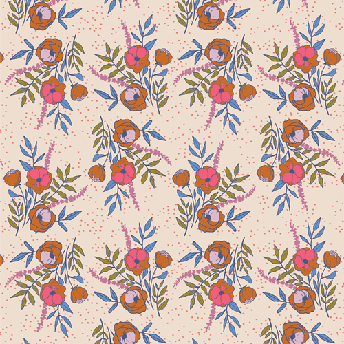 Blissfloral Dance, Starling by Maureen Cracknell for Art Gallery Fabrics