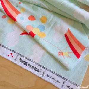 Meow in the Clouds Flannel, Purr Parade by AGF Studio for Art Gallery Fabrics