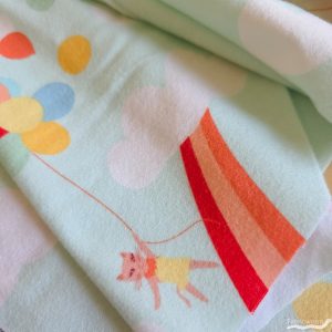 Meow in the Clouds Flannel, Purr Parade by AGF Studio for Art Gallery Fabrics
