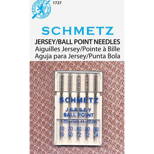 Schmetz Jersey/Ballpoint Assortment 70/80/90 5pack
