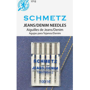 Schmetz Sewing Machine Needles, 1712 Denim 16/100