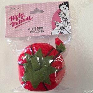 Nifty Notions Velvet Tomato Pincushion