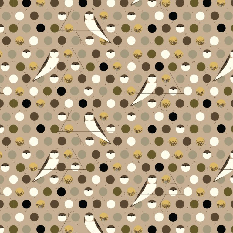 PRE-ORDER NOW, Bank Swallow Brown, Charley Harper Iconic Vol. 2 for Birch Organic Fabrics