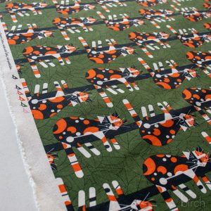 PRE-ORDER NOW, Limp on a Limb Dark Green Canvas, Charley Harper Iconic Vol. 2 for Birch Organic Fabrics