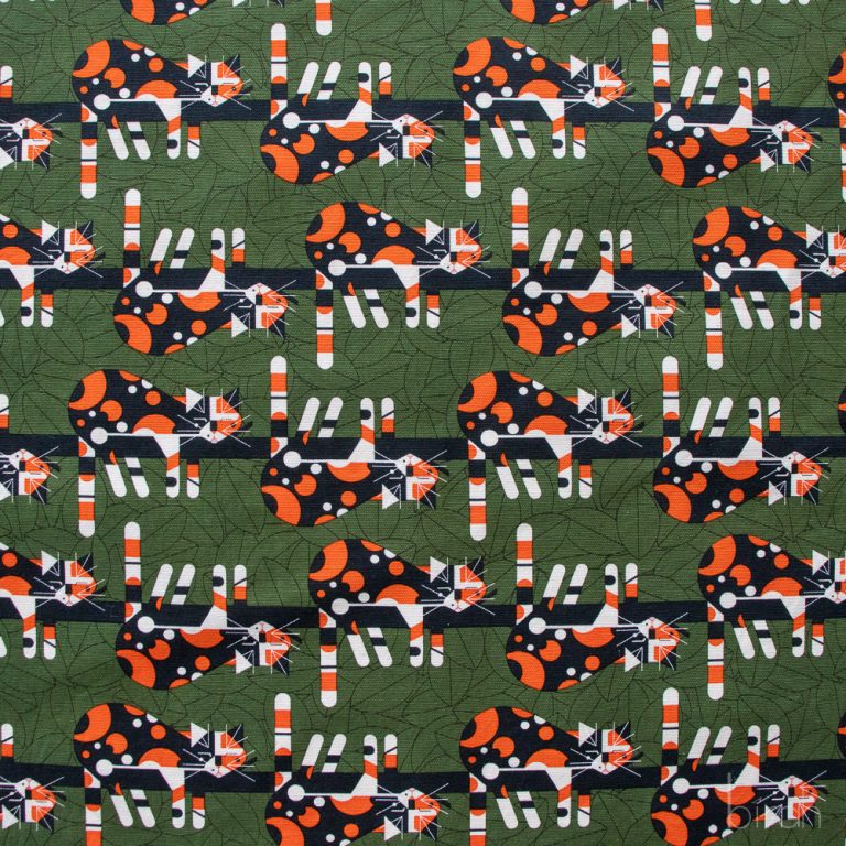 PRE-ORDER NOW, Limp on a Limb Dark Green Canvas, Charley Harper Iconic Vol. 2 for Birch Organic Fabrics