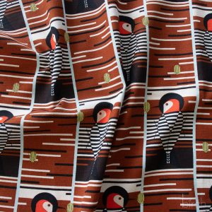 PRE-ORDER NOW, Baffling Belly Barkcloth, Charley Harper Iconic Vol. 2 for Birch Organic Fabrics